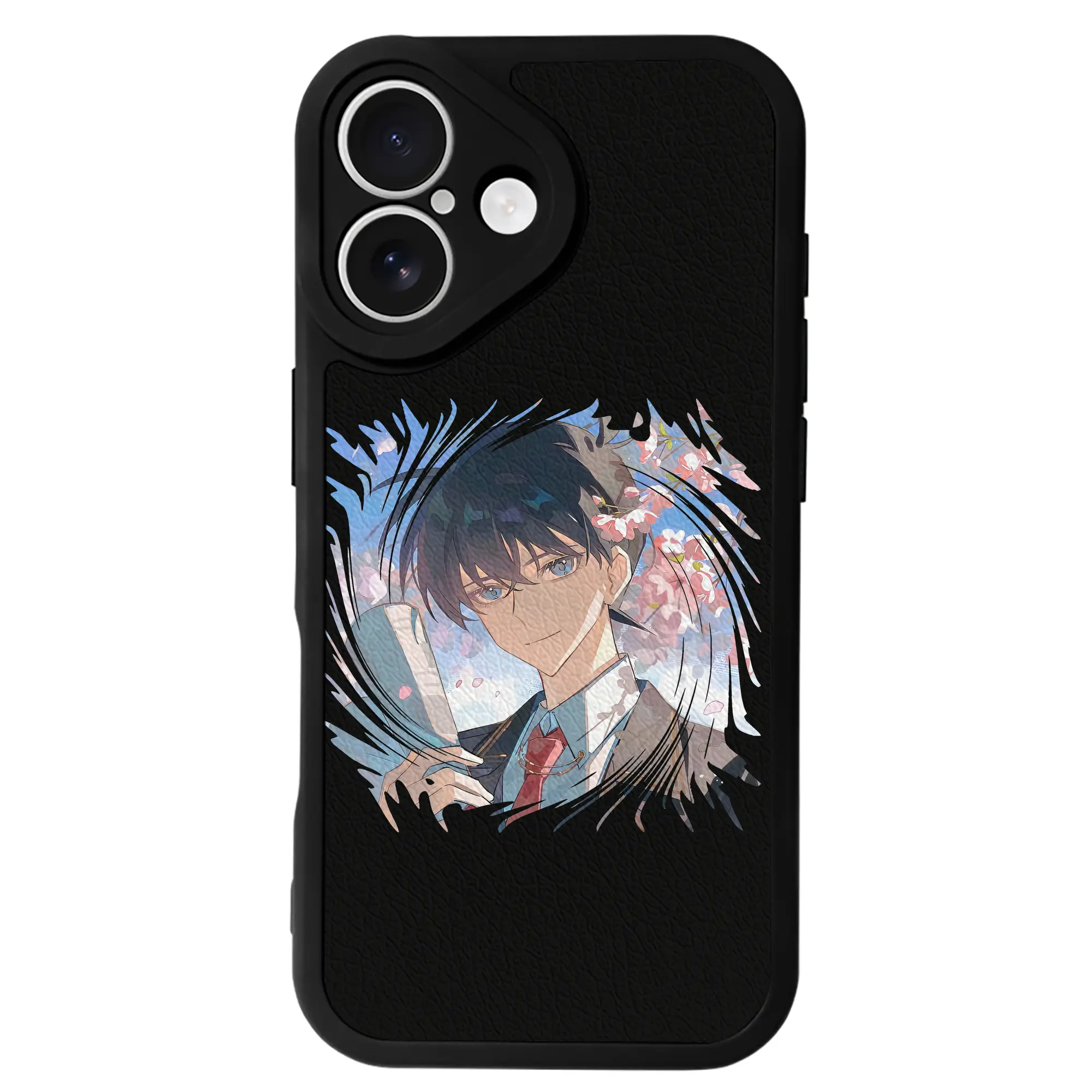 名探偵コナン グッズ 江戸川 コナン - IPhone 16シリーズ対応 ・ シリコンスマホケース ・ レザー調 ・ 高精度フィット ・ 耐衝撃 ・ ワイヤレス充電対応 ・ 精密カット